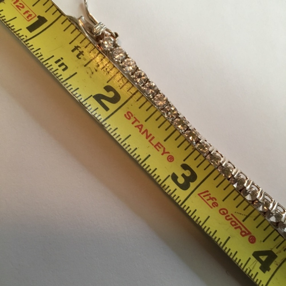Sterling Silver Tennis Bracelet - Picture 6 of 7